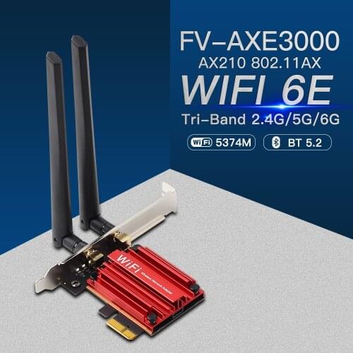 2974Mbps WiFi 6 AX200NGW Bluetooth 5.1 Dual Band 2.4G/5Ghz PCI-E Network WiFi Card Adapter 802.11AC/AX For PC Desktop Windows 10