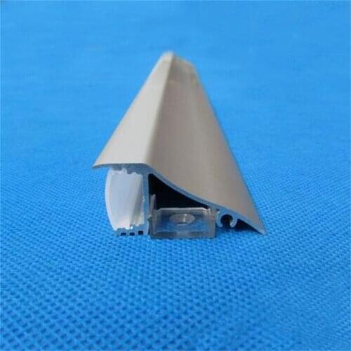 YANGMIN Free Shipping 3.3ft/1M 17X42mm Silver U-Shape Internal Width12mm LED Aluminum Channel System with Cover, End Caps