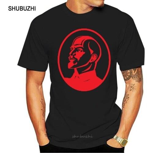 Funny Stalin Lenin Ussr Communism Tshirt For Men Cool Mens Tshirts Round Collar Short-Sleeve