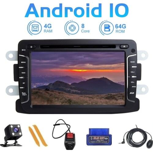 ZLTOOPAI Android 10 For Renault Duster Dacia Logan Sandero Xray 2 Auto Radio Car Multimedia Player GPS Navigation DVD CD Player