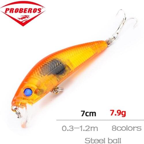 1PCS 7.9g NEW Minnow fishing lures deep diving lure swimbait ice fish crankbait whopper plopper Sink bass bait tackle pesca