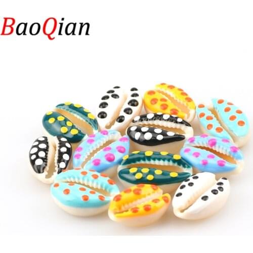Random Mixing 10pcs 10-20mm Color Natural Shell Gasket Beads DIY Handmade Creative Fashion Necklace Bracelet Gasket Beads
