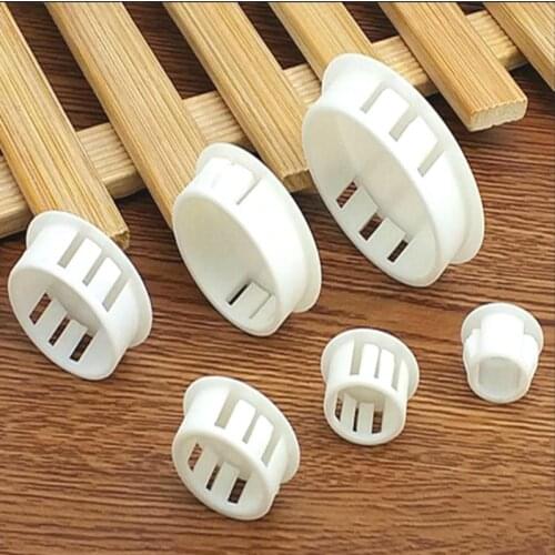 10pcs Nylon plastic hole plug cover pipe cover pipe cover screw cap white color open hole diameter 5mm-50mm