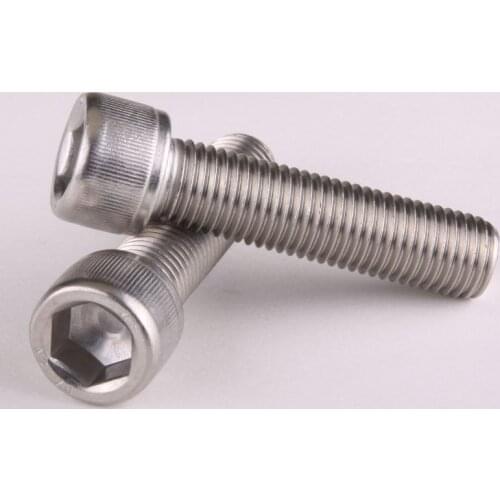 10PCS 304 Stainless Steel Hex Socket Screw Cylinder Head Bolt Knurling Cup Head M6 * 16mm DIN912