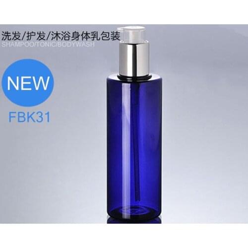 1000pcs Plastic Liquid Oil Refillable Bottles Soap Dispenser Shampoo Lotion Pump Bottling With Cap Containers 250ml