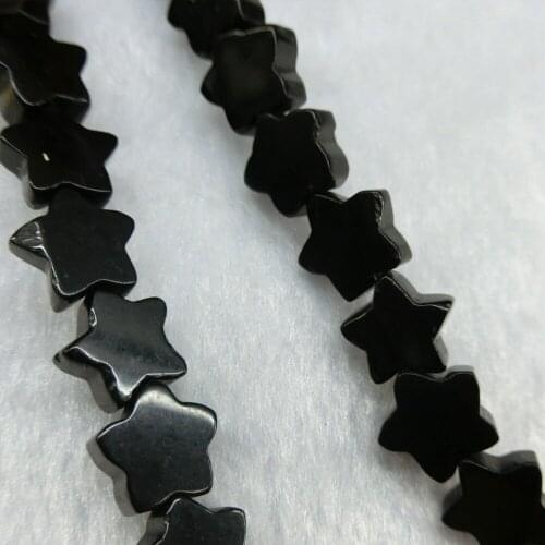 40pcs/lot Natural Agates Bulk Stone Beads Stars Black Onyx Loose Beads Charms for DIY Necklace Bracelets Jewelry Making Free