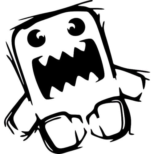 40168# Die-Cut Vinyl Decal domokun, domo-kun Car Sticker Waterproof Auto Decors on Car Body Bumper Rear Window