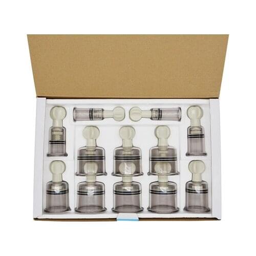 8/12 pcs acupuncture massage hand twist suction cup gas tank vacuum hand-cranked suction cupping