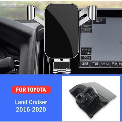 Car Mobile Phone Holder For Toyota Land Cruiser 2016-2020 Special Mounts Stand GPS Gravity Navigation Bracket Car Accessories