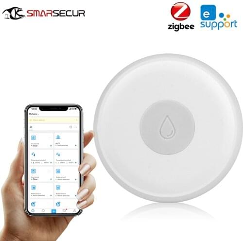 Ewelink Zigbee Smart Home Water Leak Sensor Wireless Flood Detector Water Leakage Alert Overflow Alarm APP Remote Control
