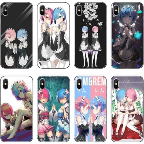 Anime RE ZERO Ram Rem Accessories Phone Case For Huawei P30 P20 Pro P10 P9 P8 Lite Y5 Y6 Y7 Y9 P Smart Plus 2018 2019