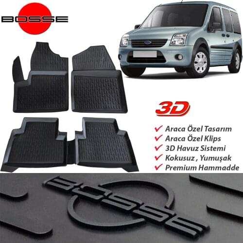 For Ford Connect Mat 3D Pool 2002 2013 BOSSE