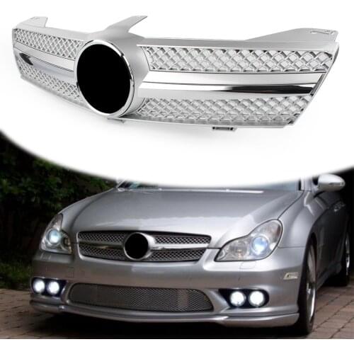For Mercedes Benz W219 CLS500 SLS600 CLS Class 2004 2005 2006 2007 Front Grille Grill WITH EMBLEM
