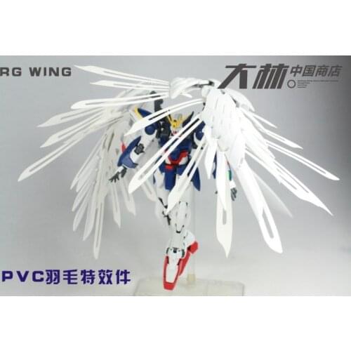 RG 1/144 Wing Gundam Zero Feather modification parts special effects parts PVC Action Figure Assemble Model Toys