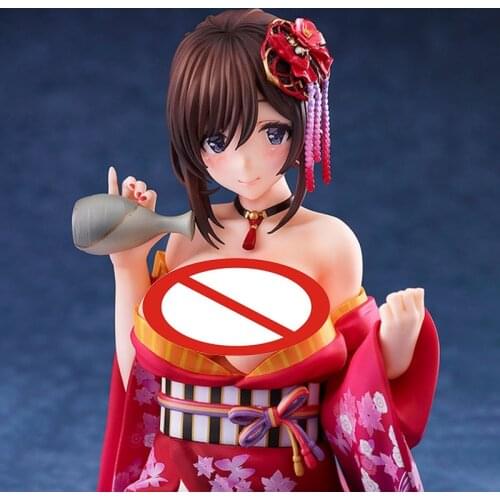 Native Pink Cat Peeled Back Kimono PVC Action Figure Japanese Anime Figure Model Toys Collection Doll Gift