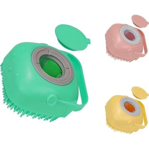 LUDA Dog Silicone Rubber Pet Dispenser Brushes for Dog&CatsShower Grooming