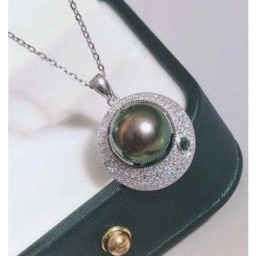 Fashion 925 Sterling Silver Pendant Base Settings Mountings Findings Parts for Pearl Crystal Jade Agate Beads Stones 5pcs/lot