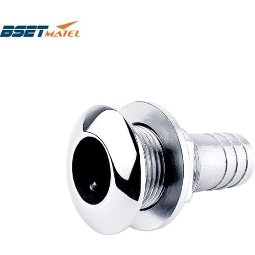 Marine Hardware Stainless Steel 316 Thru Hull Plumbing Fitting Outlet Drain Joint For 3/4" or 1" Hose Boat Yacht Accessories