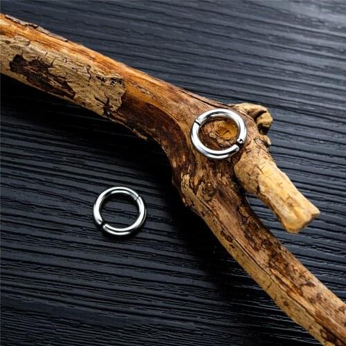 Wholesale Price Stainless Steel Silver Color Geometric Round Earring Men New Fashion Trendy Statement Earrings Jewelry Gift