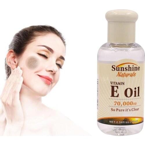 75ml Natural Vitamin E Pure Jojoba Oil Organic Anti Aging Morning and Night Essential Oil Anti Wrinkles Serum Whitening Cream