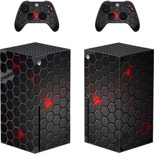 New Design Skin Sticker Decal Cover for Xbox Series X Console and 2 Controllers Xbox Series X Skin Sticker Vinyl