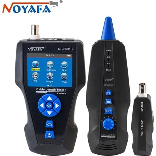 Noyafa NF-8601S Multifunction TDR Wire Tracker Toner Ethernet LAN Network Cable Tester for RJ11 RJ45 BNC