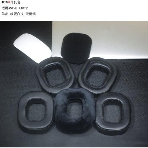 Sheepskin Protein Skin Replacement Ear pads for ASTRO A40TR Headphones Memory Foam Ear Cushions High Quality