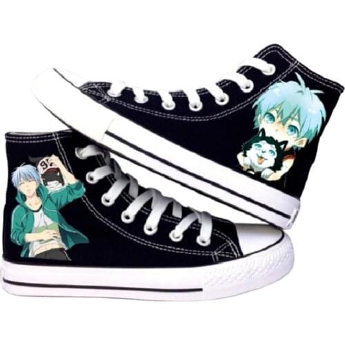 High-Q Unisex Anime Cos Kuroko no Basket Kuroko Tetsuya Casual Canvas Shoes