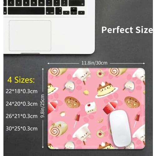 Purr-To Rican Sweets Mouse Pad DIY Print Puerto Rico Flan Sweets Pastel Puerto Rican Tembleque Cake