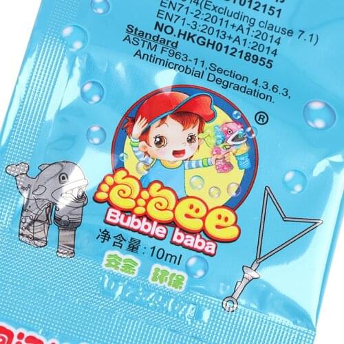 10pcs For Kids Concentrate Bubbles Liquid Funny Soap Water Party Outdoor Toy Non Toxic Educational Toy Bubble Gun Accessories