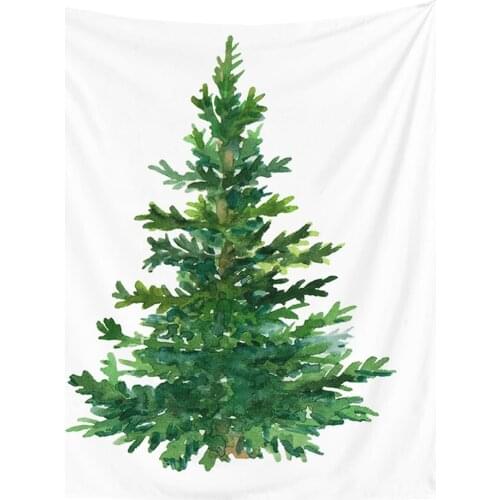 Christmas Tapestry Wall Hanging Tapestry Beautiful Christmas Tree Party Decor Background Hanging Cloth Bedroom Living Room Decor
