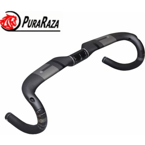 2017 PURARAZA full carbon fiber bike handle / road bike handlebar / bicycle handle road BIKE HANDLEBAR 400/420/440mm