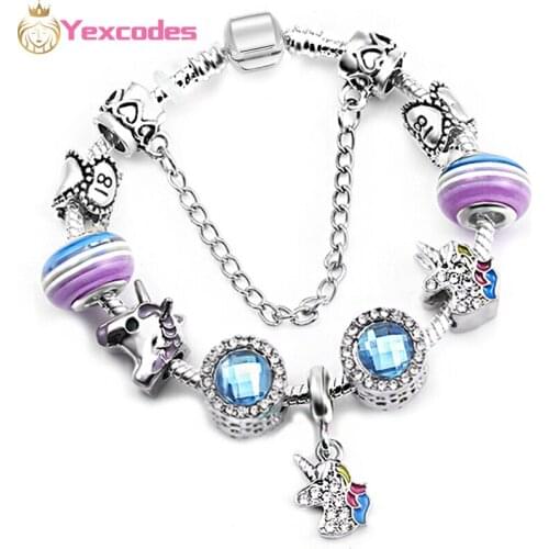 Silver Color Animal Style Charm Bracelets With Nice Marano Beads Fit Original Fine Bracelet For Kids Special Gift Dropshipping