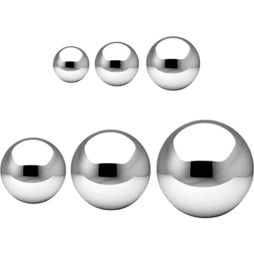 5 Pcs Stainless Steel Gazing Balls Mirror Polished Hollow Ball Reflective Garden Sphere Floating Pond Balls Seamless Gazing