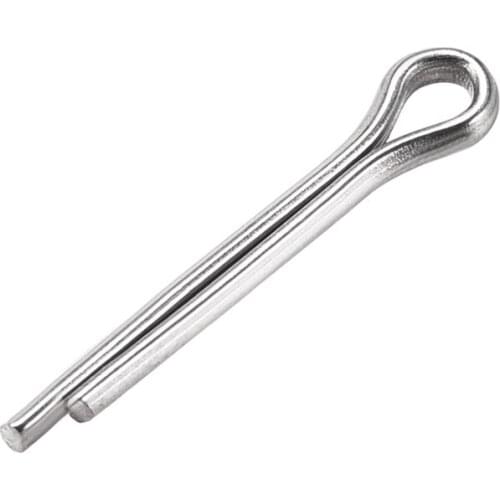 Uxcell 30Pcs Split Cotter Pin - 2mm x 12mm 304 Stainless Steel 2-Prongs Silver Tone for Home DIY Application