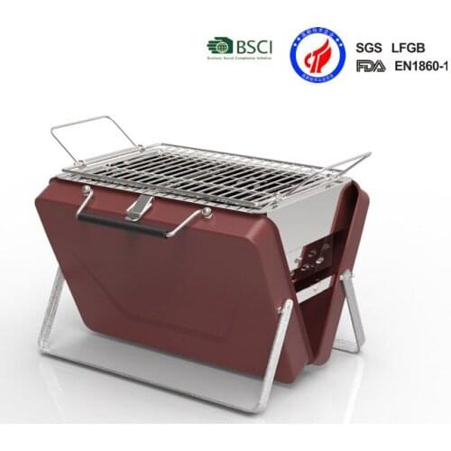 Foldable Barbecue Grill 3-5 Persons Suitcase Type BBQ Grill Outdoor Leisure Life Tools Barbecue Carbon Oven