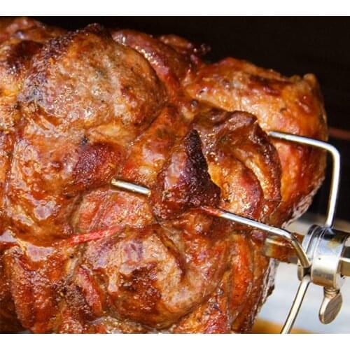 Universal electric grill full set of BBQ outdoor picnic tools with fork meat rod and battery driven motor