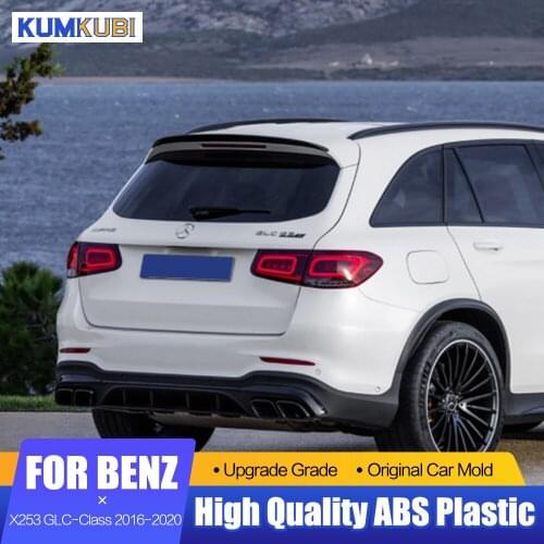 Rear Trunk Spoiler For Mercedes Benz X253 GLC-Class 2016 2017 2018 2019 2020 ABS Car Rear Roof Spoiler Window Wing Splitter Trim