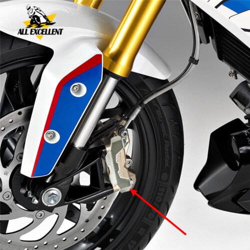 For 2017-2018 BMW G310R G310GS G 310R 310GS G310 R GS Silver Wheel left side Front Brake Caliper Protector Cover Guard