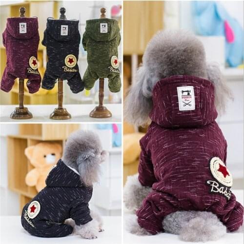 Winter Warm Dog Clothes For Small Dogs Clothing Dog Coat Jacket Puppy Clothes Pet Cat Hoodies Yorkie Chihuahua Clothes Apparel