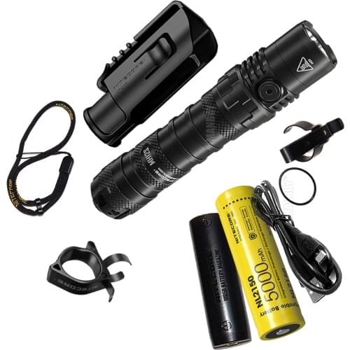 2021 NITECORE MH12S Rechargeable Flashligh t+ NL2150 5000mAh Battery+ NTR10 Tactical Ring+ GM02MH Gun Mounts+ RSW3 Remote Switch