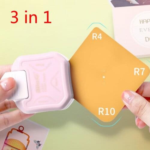 3-in-1 Mini Corner Trimmer Corner Rounder Punch Round Corner Trimmer Cutter For Card Photo Paper Laminating Pouches