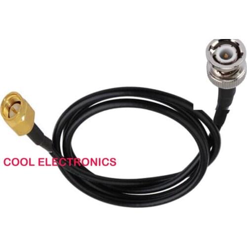 33ft 10m RG58 BNC Male to SMA Adapter Connector RG58 Pigtail Cable