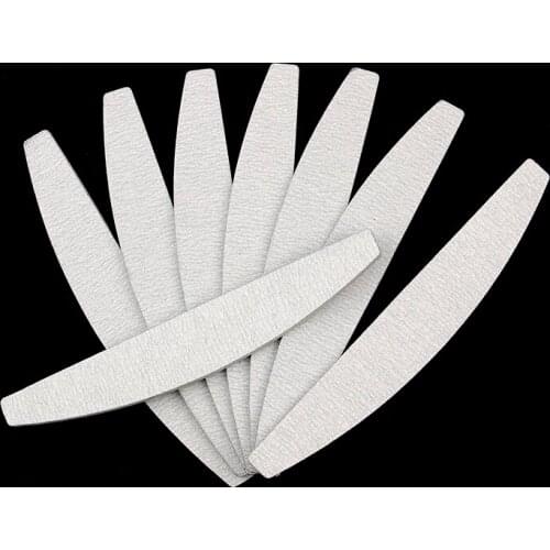 5pcs/lot 178*28*4mm Half Moon Shape Nail Art Files Slim Sanding Set Nail Buffers Polish Gel Tools Manicure Pedicure Nail Files