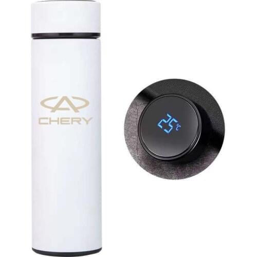500ML Intelligent Thermos For Chery QQ Tiggo 3 T11 A1 A3 A5 Temperature Display Customize Logo Stainless Steel Vacuum Water Cup