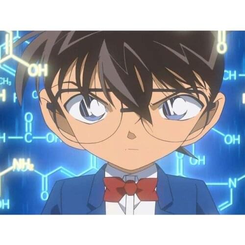 5D DIY Diamond Painting Art Full Square Drill Detective Conan Pictures Animation Embroidery Mosaic Cross Stitch Craft Wall Decor