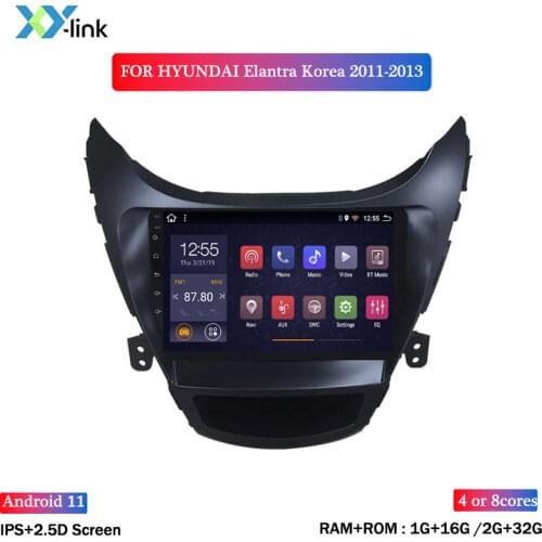Car Radio Android dvd player gps navigation multimedia system For Hyundai Elantra 2011-2013 Korea Version autoradio accessories