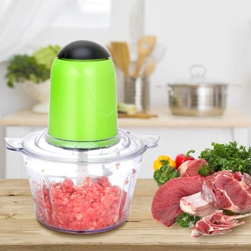 2L Automatic Powerful Meat Grinder Multifunctional Electric Food Processor Electric Blender Chopper Meat Slicer Cutter EU Plug