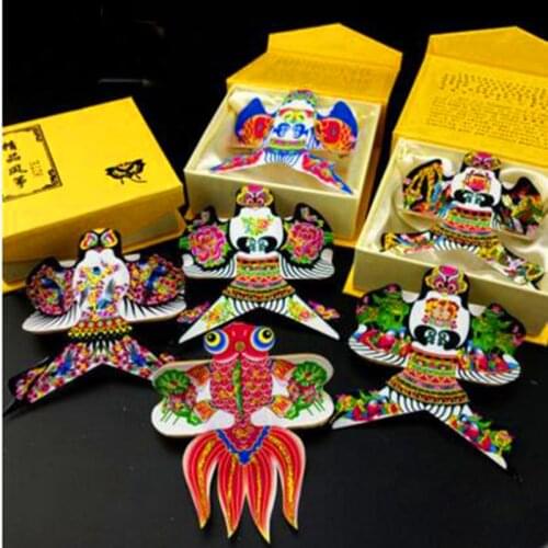 Free shipping Chinese traditional kite 10pcs/lot high quality pocket kite cartoon kite Ornamental kind of mini kite crafts gifts