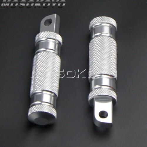 CNC Aluminum Cafe Racer Knurled Foot Rest Custom Footpeg for Harley Scrambler Triumph Touring Universal